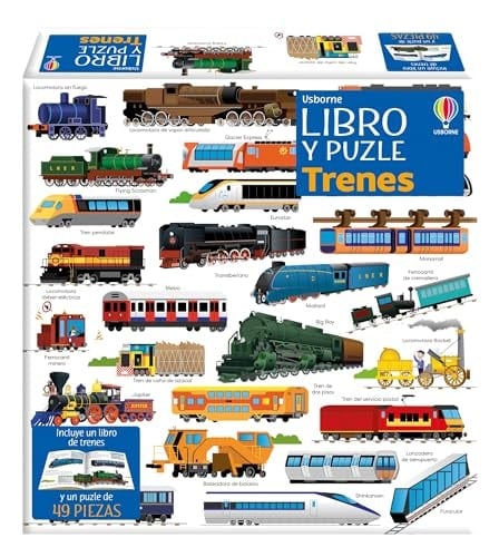 TRENES LIBRO PUZLE