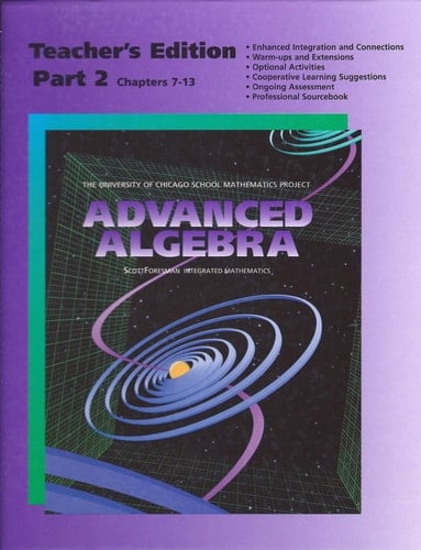Advanced algebra Teacher's edition. Part 1. Part 2