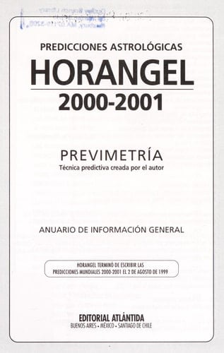 Horangel Predicciones Astrologicas2001-2002