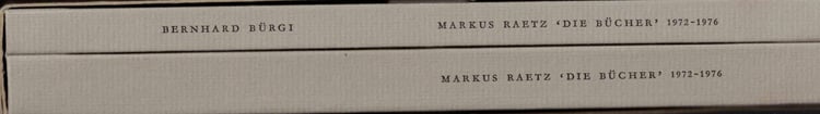 "Die Bücher" 1972 - 1976