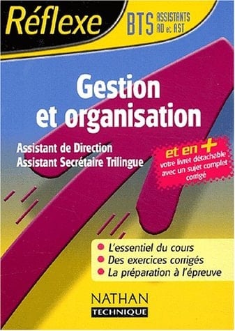 Gestion Et Organisation Bts Assistant De Direction