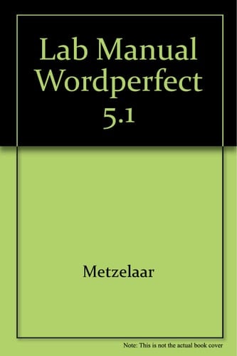 Lab Manual Wordperfect 5.1