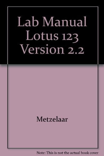 Lab Manual Lotus 123 Version 2.2