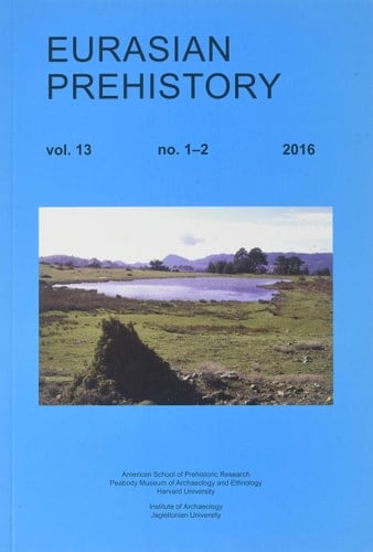 Eurasian Prehistory Volume 13 A Journal for Primary Data