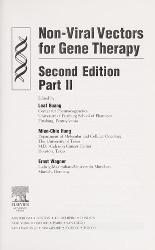 Nonviral Vectors for Gene Therapy, Part 2