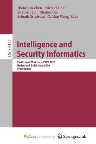 Intelligence and Security Informatics