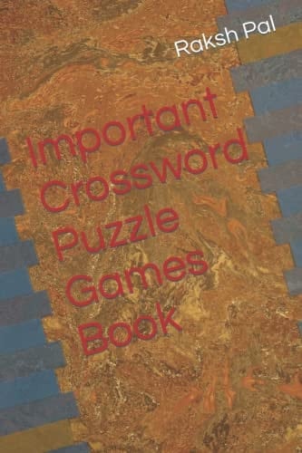 Important Crossword Puzzle Games Book