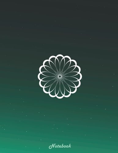 Notebook/Journal (Aqua Blue) Astral Design (Astral Notebook 8.5x11)