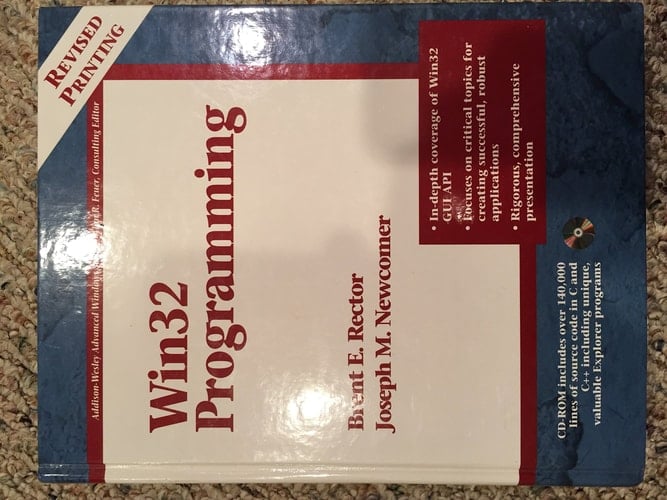 Win32 Programming (Addison-Wesley Advanced Windows Series)(2 Vol set)