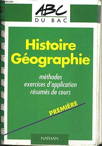 Histoire géographie, première