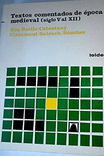 TEXTOS EPOCA MEDIEVAL V-XII (Spanish Edition)