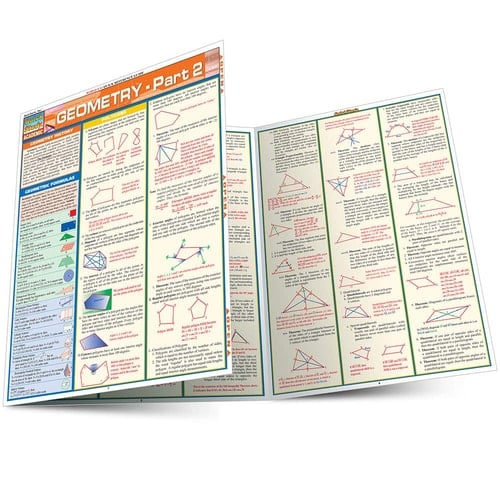 Geometry Part 2 QuickStudy Laminated Reference Guide