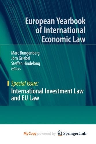 International Investment Law and EU Law