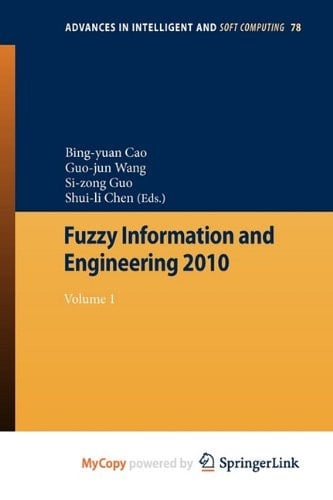 Fuzzy Information and Engineering 2010 Vol 1