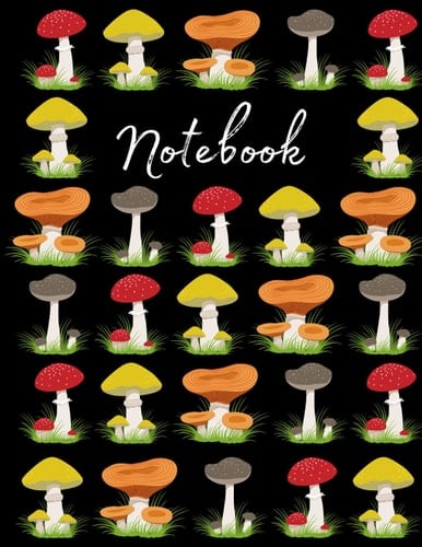 Notebook: Mushroom Pattern