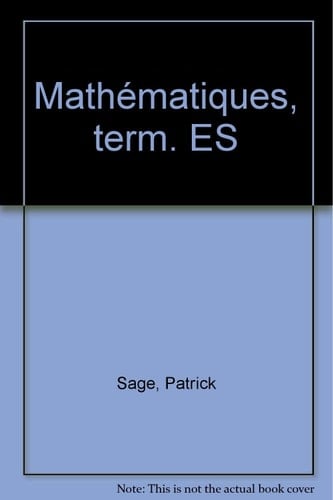 Mathématiques, term. ES