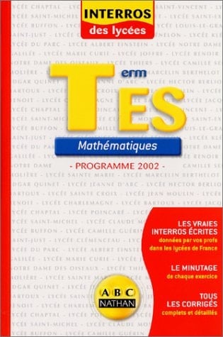 Mathématiques terminale ES