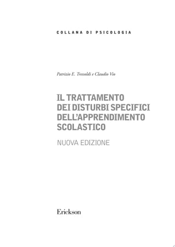 Il trattamento dei disturbi specifici dell'apprendimento scolastico - NUOVA EDIZIONE