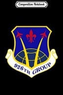 Composition Notebook 926th Wing Air Force Air Reserve Military Veteran Patch Journal/Notebook Blank Lined Ruled 6x9 100 Pages