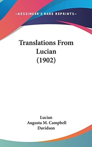 Translations From Lucian (1902)