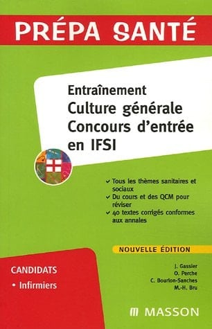 Entraînement, culture générale, concours d'entrée en IFSI