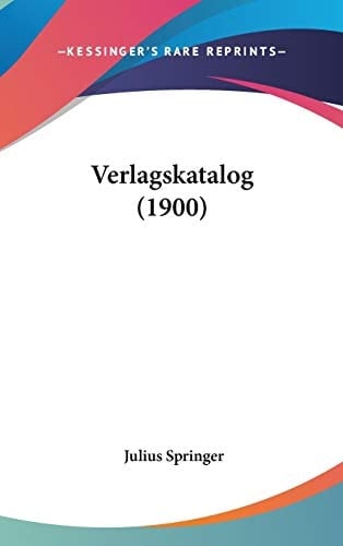 Verlagskatalog (1900)