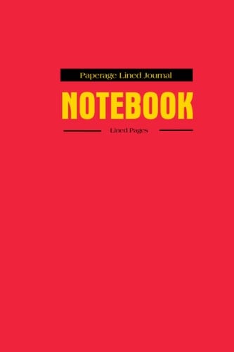 Lined Notebook, 60 Pages, 6 x 9-Inch, Lined Pages: Paperage Lined Journal Notebook