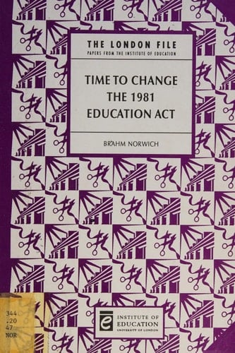 Time to Change the 1981 Education Act
