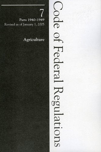 2005 7 Cfr 1940-1949 (Farmers Home Administration)