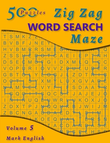 Zig Zag Word Search Maze, Volume 5: 500 Puzzles