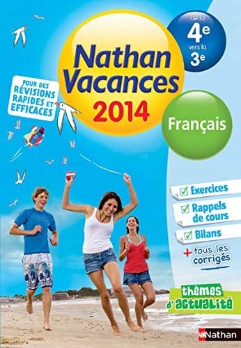 Nathan Vacances Français de la 4e vers la 3e