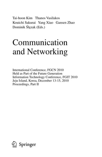 Communication and Networking