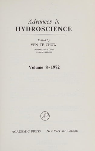 Advances in Hydroscience