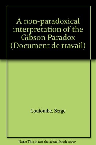 A Non-paradoxical Interpretation of the Gibson Paradox