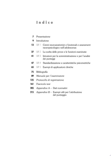 BVN 12-18 batteria di valutazione neuropsicologia per l'adolescenza