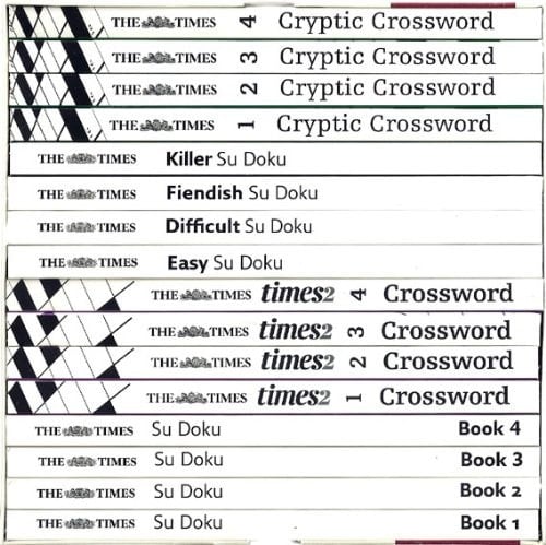 The Times Ultimate Puzzle Collection 12 Books RRP £91.84: Cryptic & times2 Crossword Book 1, 2, 3 & 4; Su Doko 1, 2, 3 & 4 plus Killer, Fiendish, Difficult & Easy