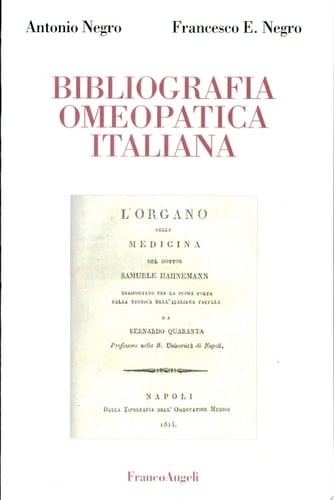 Bibliografia omeopatica italiana, 1822-1914