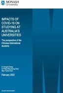 Impacts of COVID-19 on Studying at Australia's Universities The Perspective of the Chinese International Students