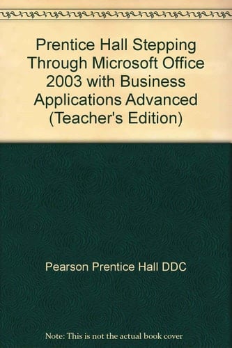 Stepping Thru Ms Office Advan T/E Sup