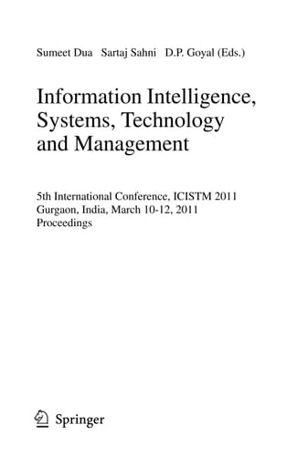 Information Intelligence, Systems, Technology and Management