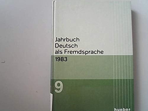 Jahrbuch Deutsch als Fremdsprache 1983