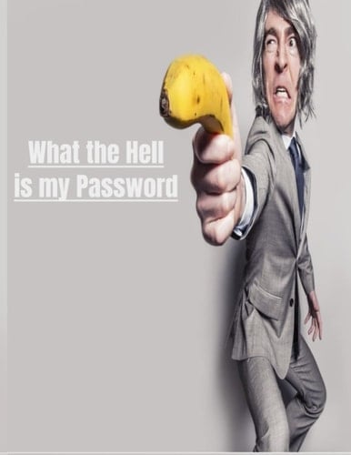 Password Journal/What the Hell is my Password?/100 pages/8.5x11