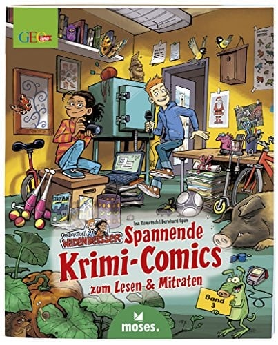 Spannende Krimi-Comics zum Lesen & Mitraten