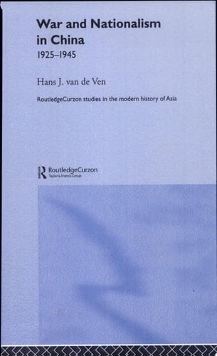 War and Nationalism in China, 1925-1945