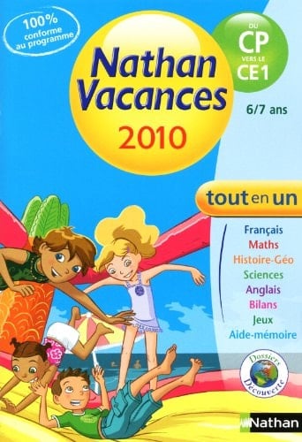 Nathan Vacances tout en un du CP vers le CE1