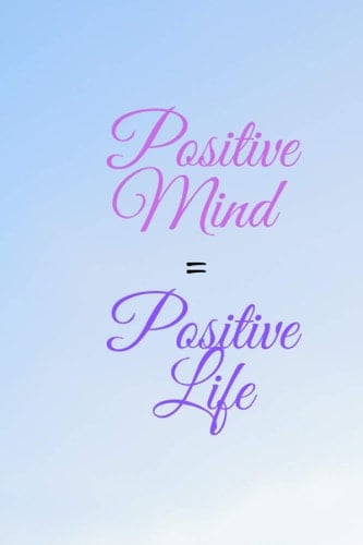 Positive Mind = Positive Life: Blank Lined notebook Journal-motivational & inspirational stay Positive . Great for taking notes, goals, good idea... .Soft Cover - matt Finish (French Edition)