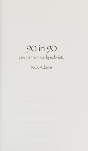 90 In 90 Poems from Early Sobriety