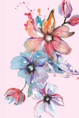 Beautiful Premium A5 Notebook Feint Lined Journal, Beautiful Pink Design,100 Page, Marker, Gel, Ink Note Pad Book High Quality Paper Suitable for Office School Home Business Writing