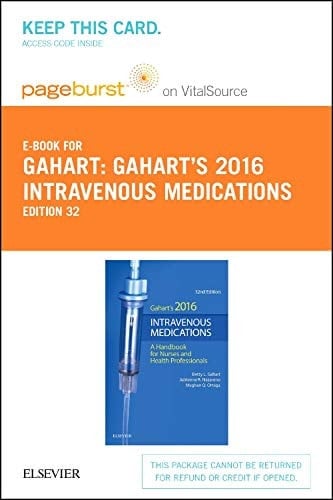 2016 Intravenous Medications – Elsevier eBook on VitalSource (Retail Access Card): A Handbook for Nurses and Health Professionals