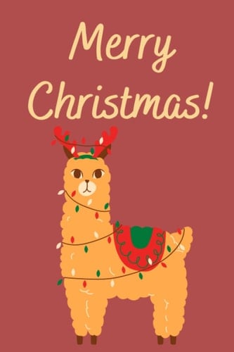 Merry christmas!: Christmas notebook, Lined notes, Christmas animal